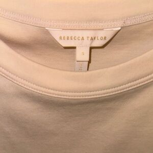 Rebecca Taylor Soft Cream Short Sleeve Tee